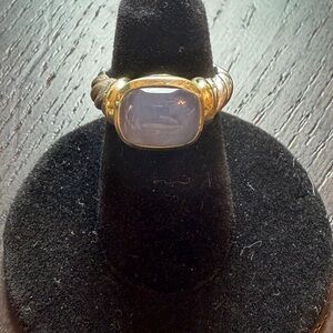 David Yurman Noblesse Ring with Chalcedony, a Rare Item! Size 4.5